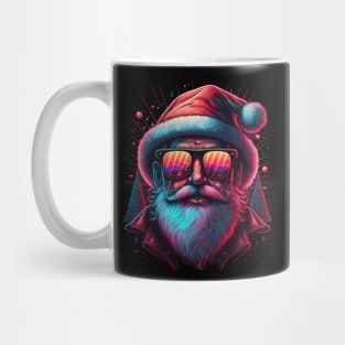 Retrowave Santa Mug